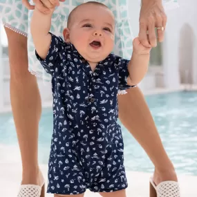 The Fishy Business - Baby Boys Shortie Romper