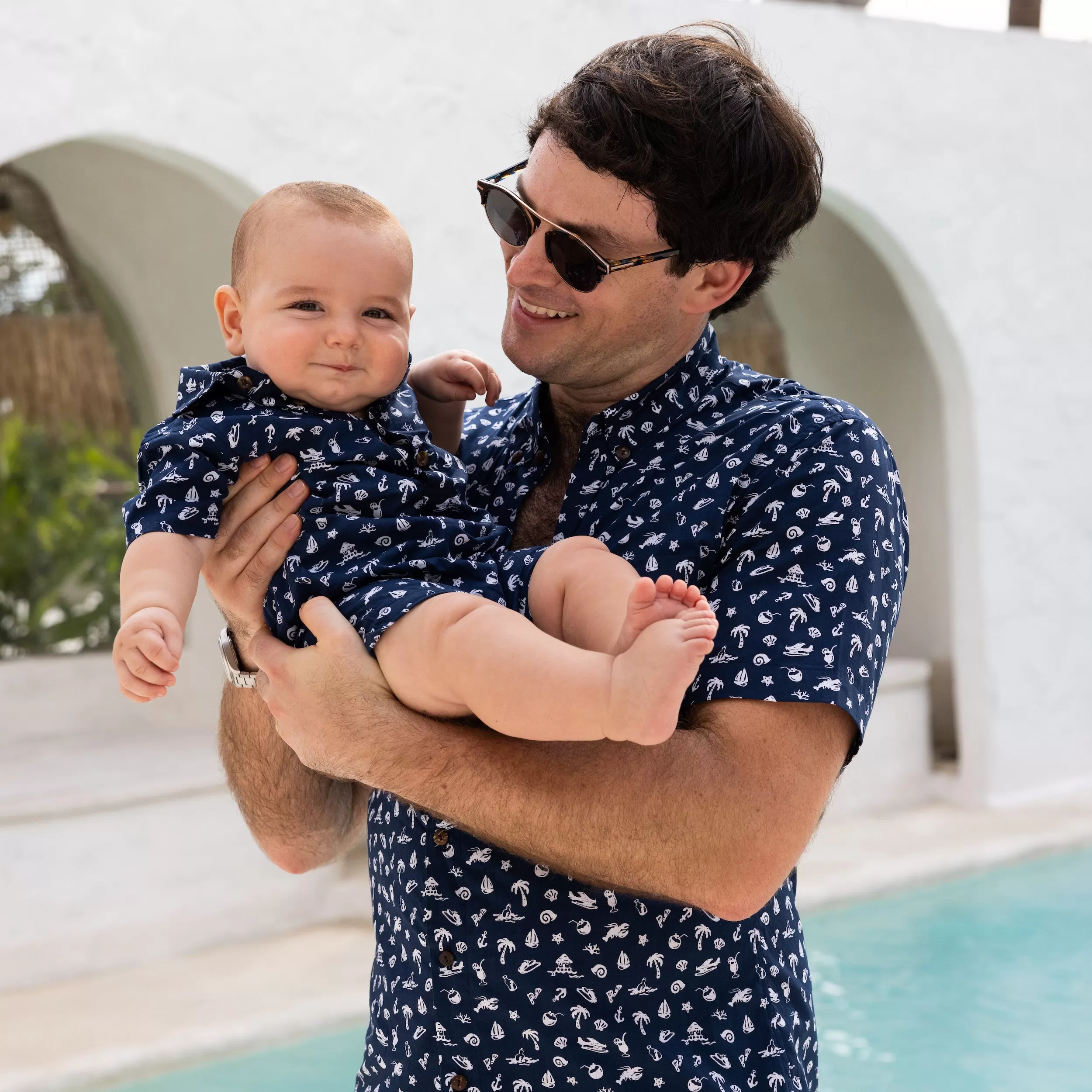 The Fishy Business - Baby Boys Shortie Romper