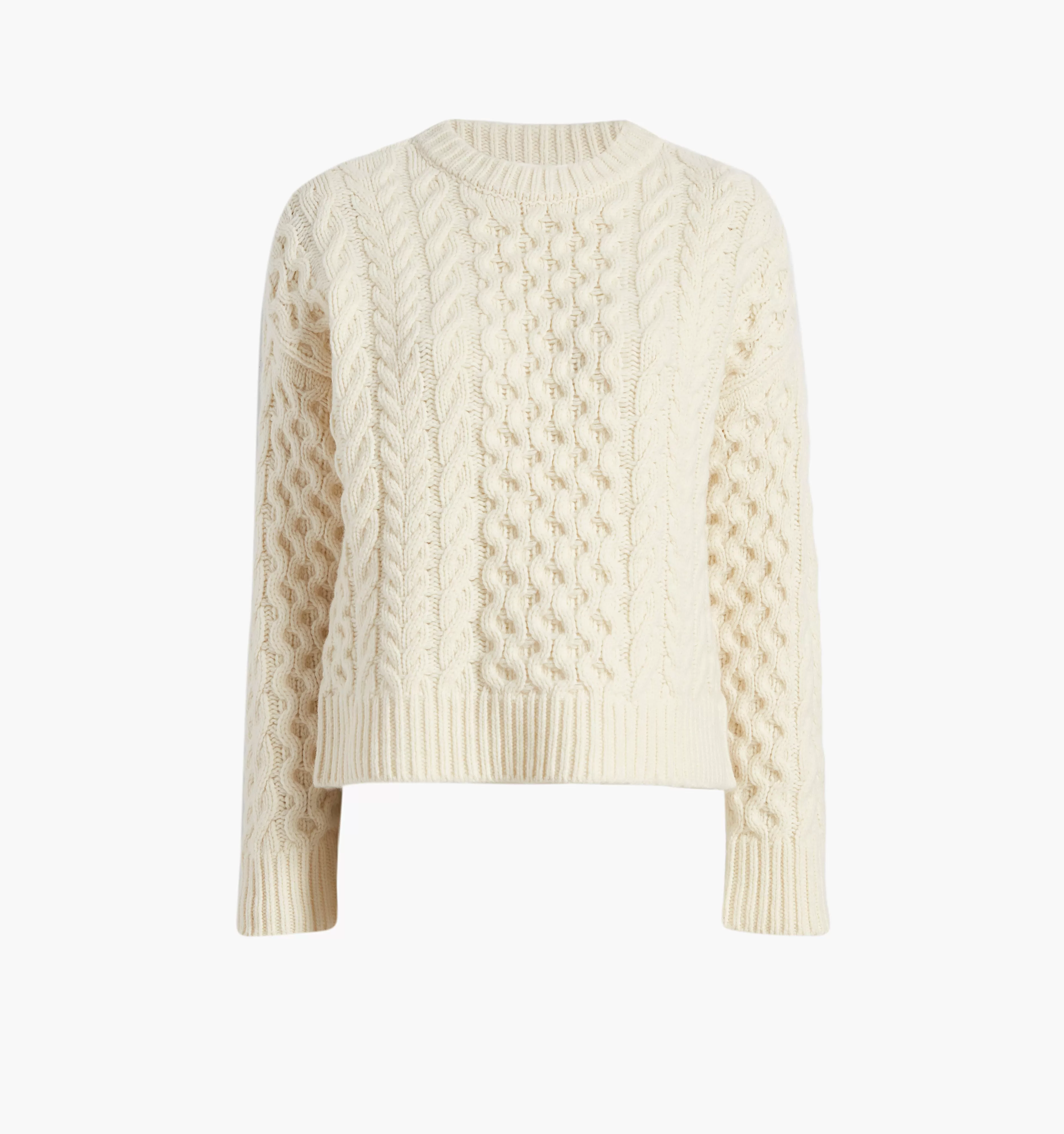 The Kennedy Sweater - Ivory Fisherman Knit