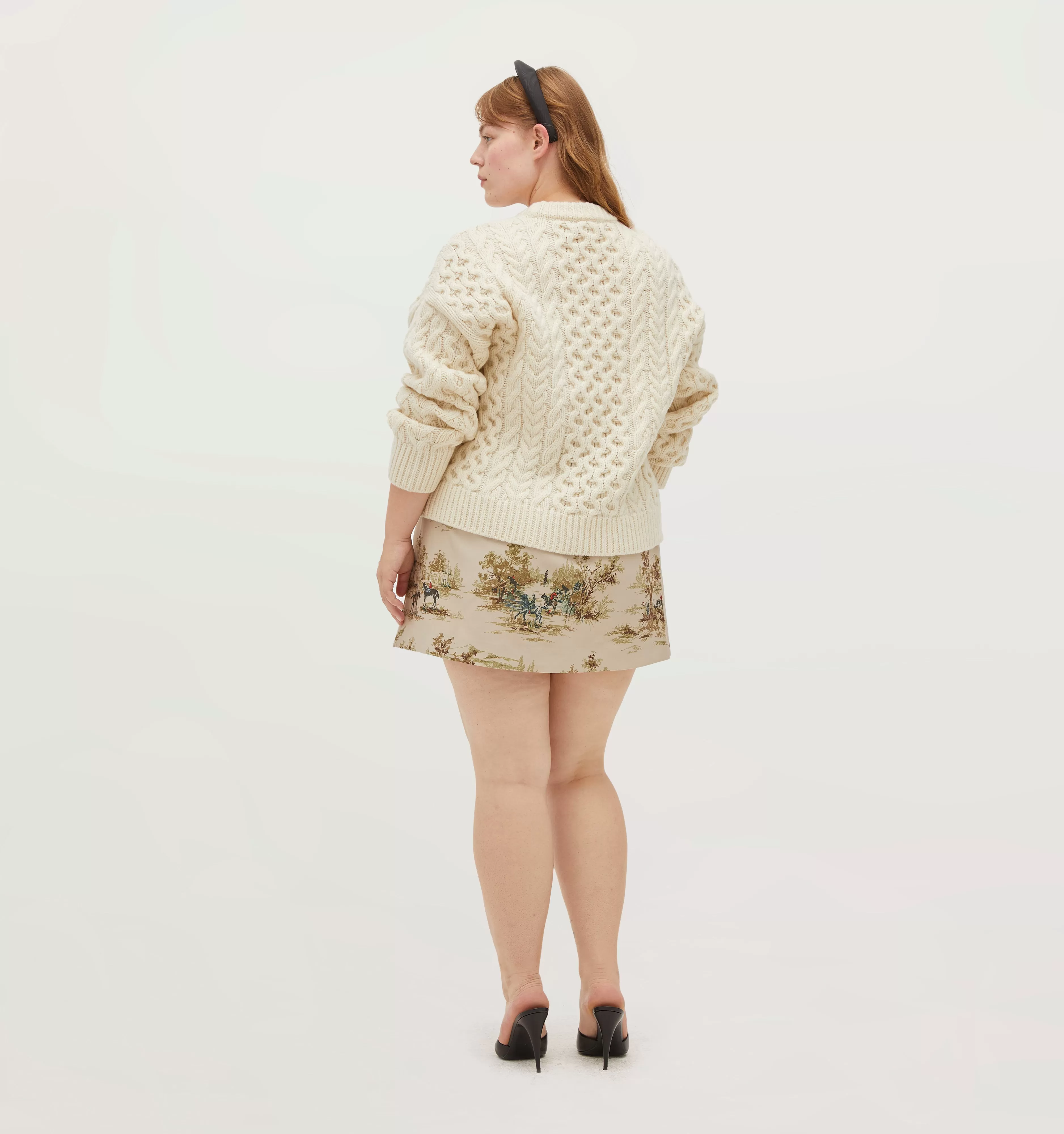 The Kennedy Sweater - Ivory Fisherman Knit