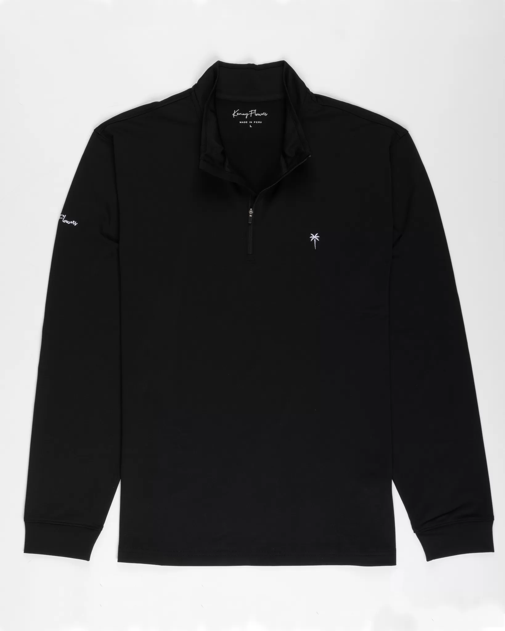 The Lights Out - Black Quarter Zip Pullover