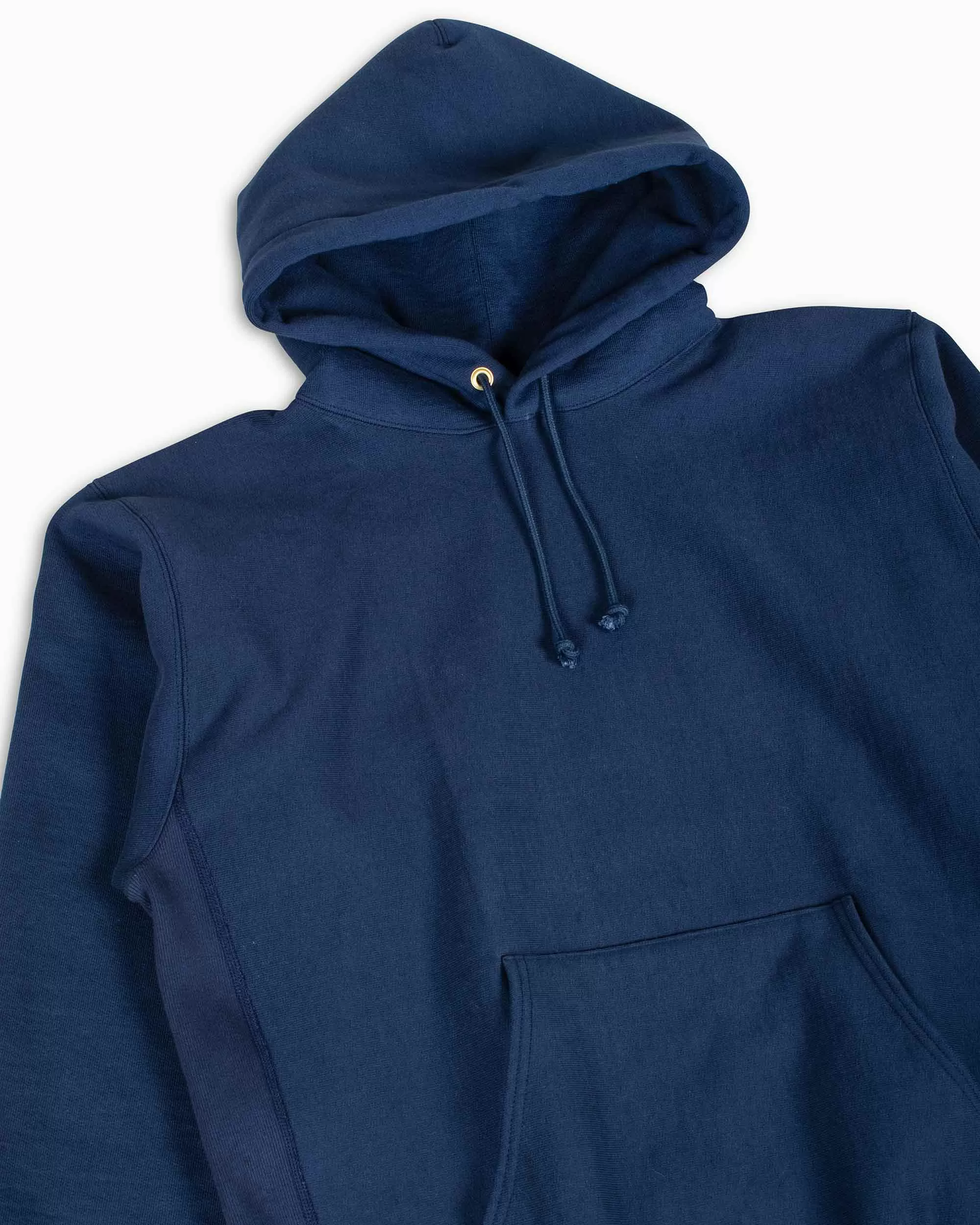 The Real McCoy's MC20113 Heavyweight Hooded Sweatshirt Navy