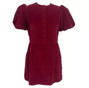 The Vampire's Wife 559 Red Corduroy Mini Dress M