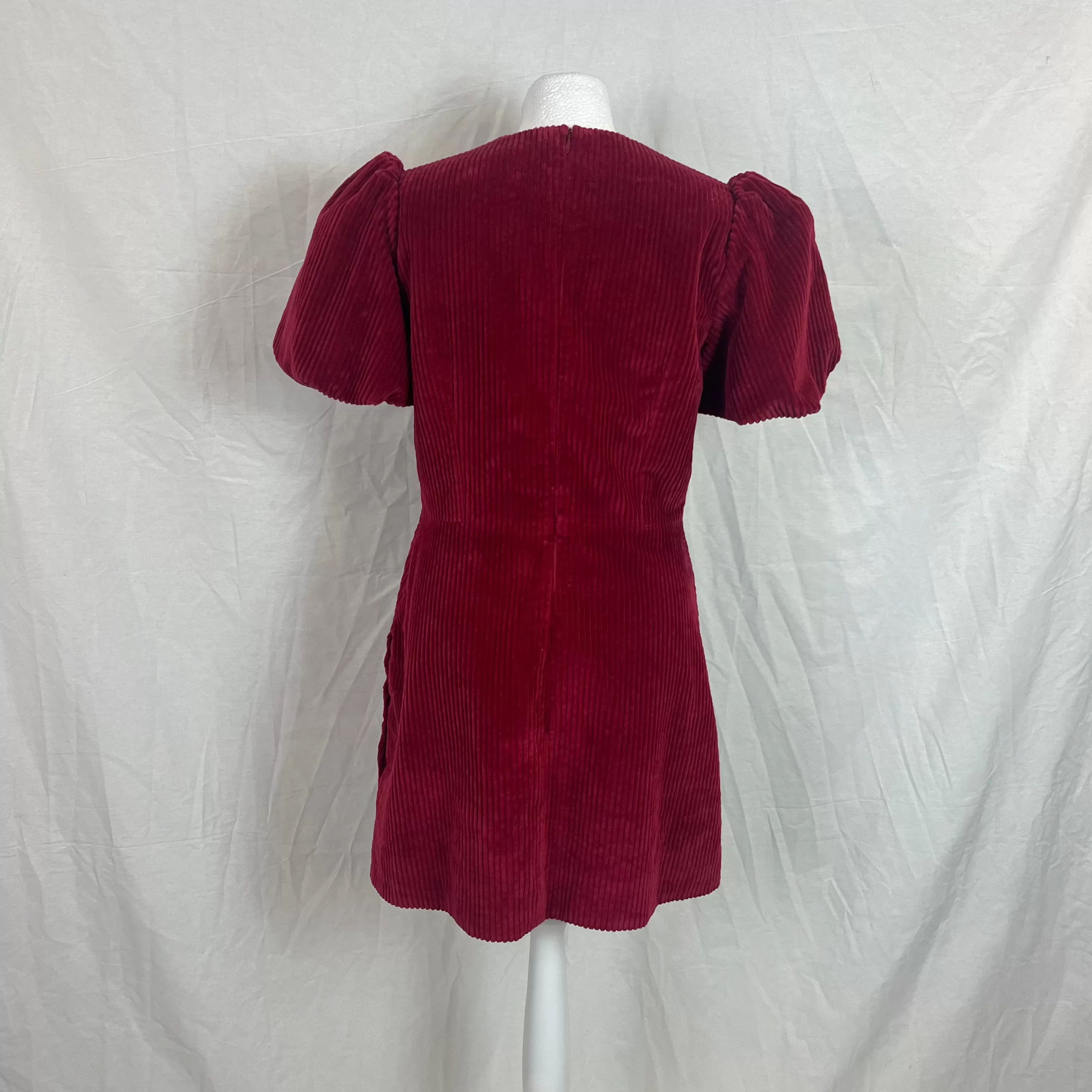 The Vampire's Wife 559 Red Corduroy Mini Dress M