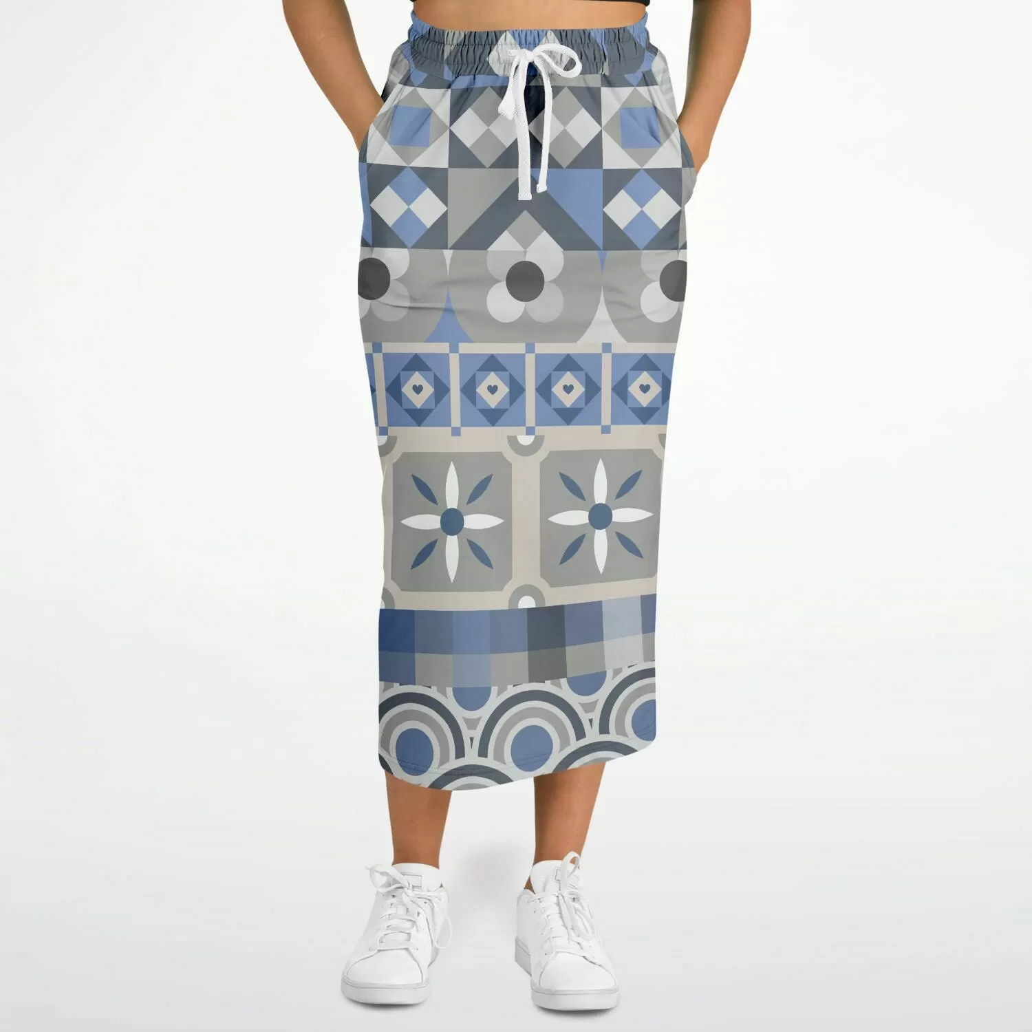 Tranquility Eco-Poly Long Pocket Skirt