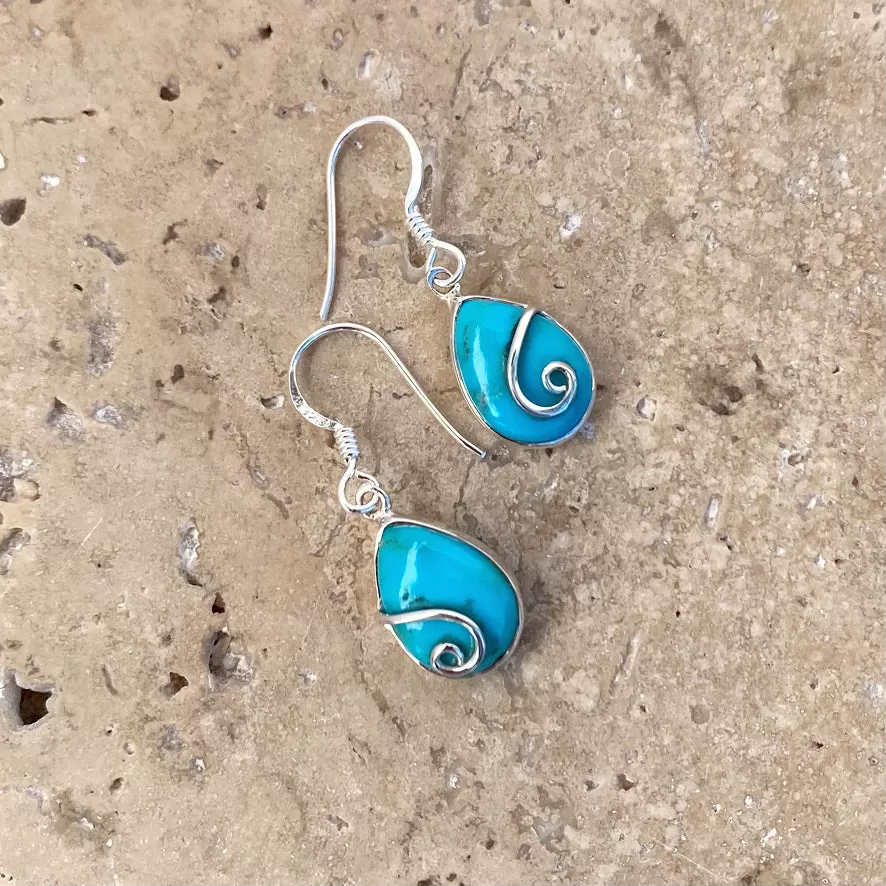 Turquoise Earrings - Sara