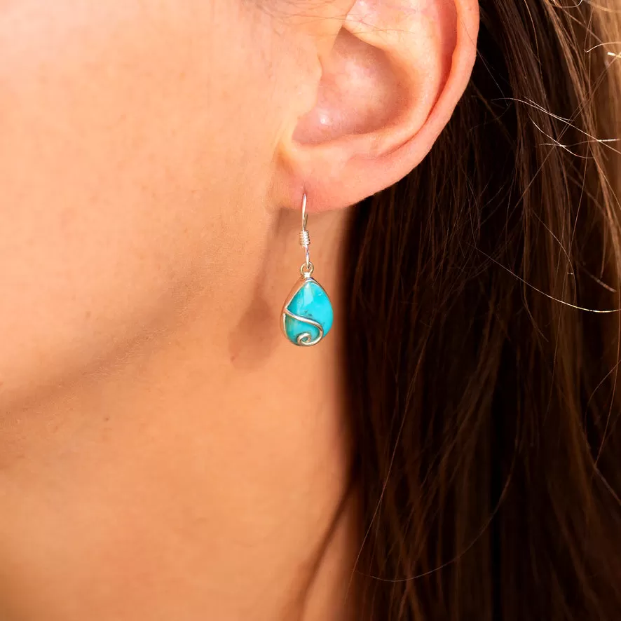 Turquoise Earrings - Sara