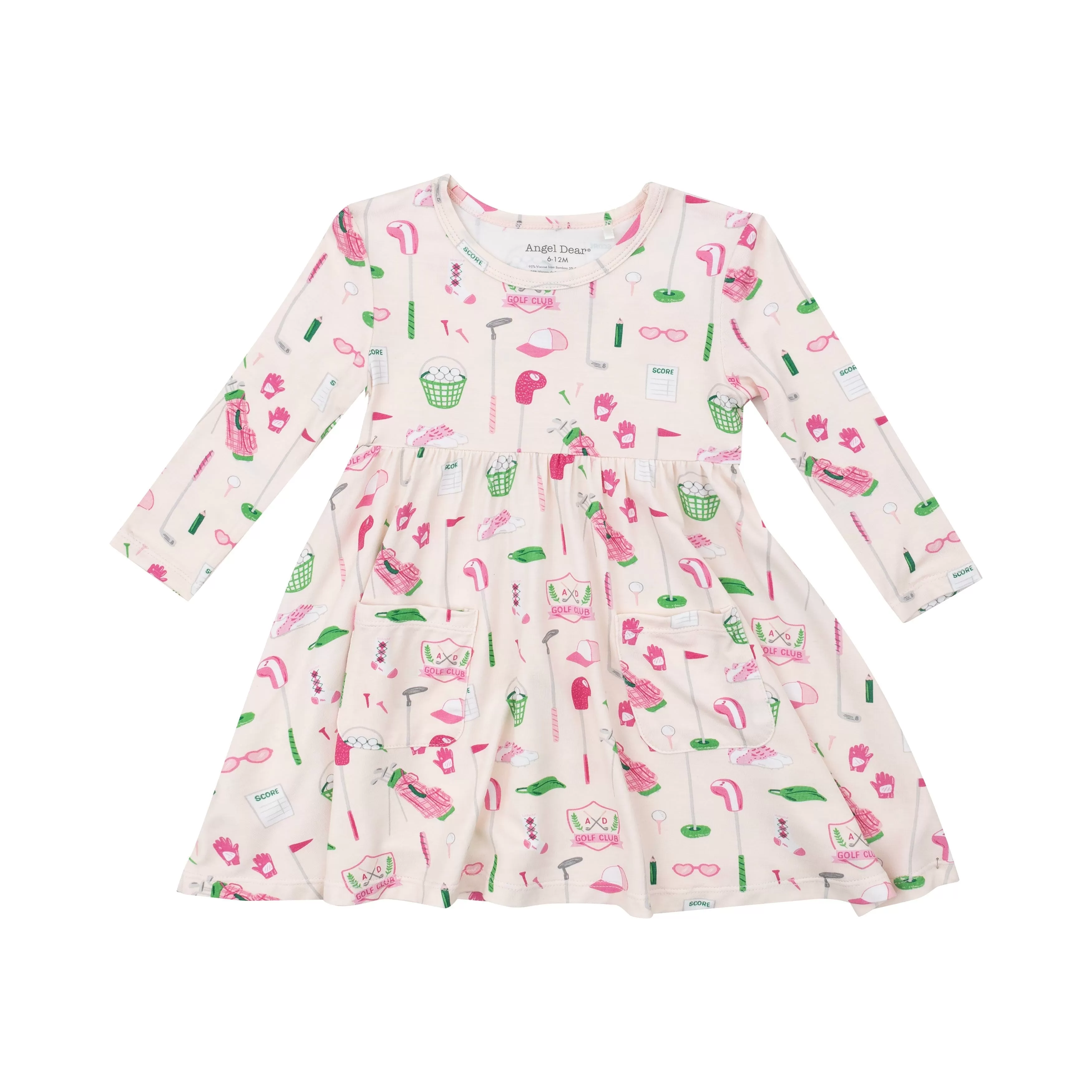 Twirly L/S Dress | Golf Club Pink