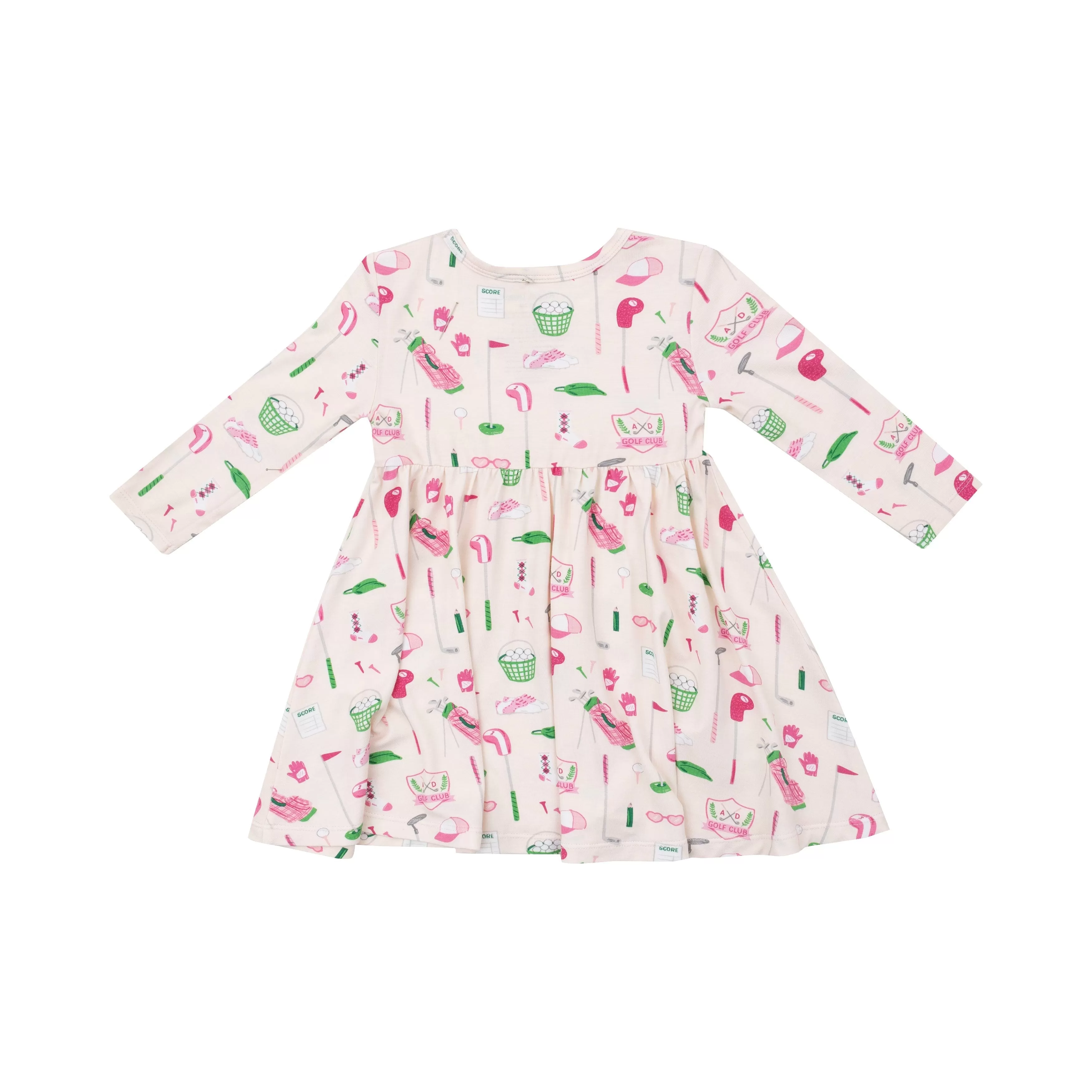 Twirly L/S Dress | Golf Club Pink