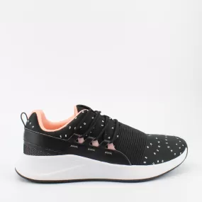 Under Armour Charged Breathe McPrint Black Textile Womens Trainers 3023222 001