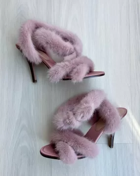 Valentino Mink Fur Heels