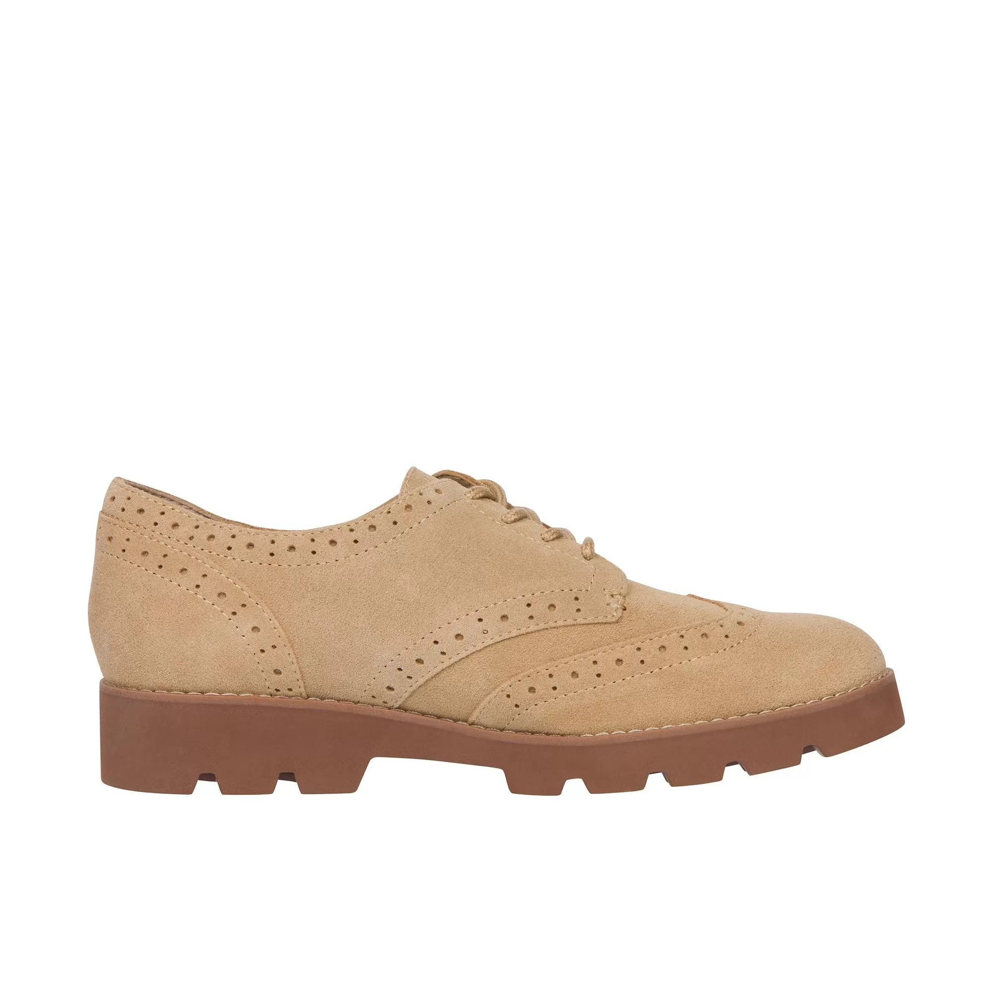 Vionic Womens Alfina Oxford Sand Suede