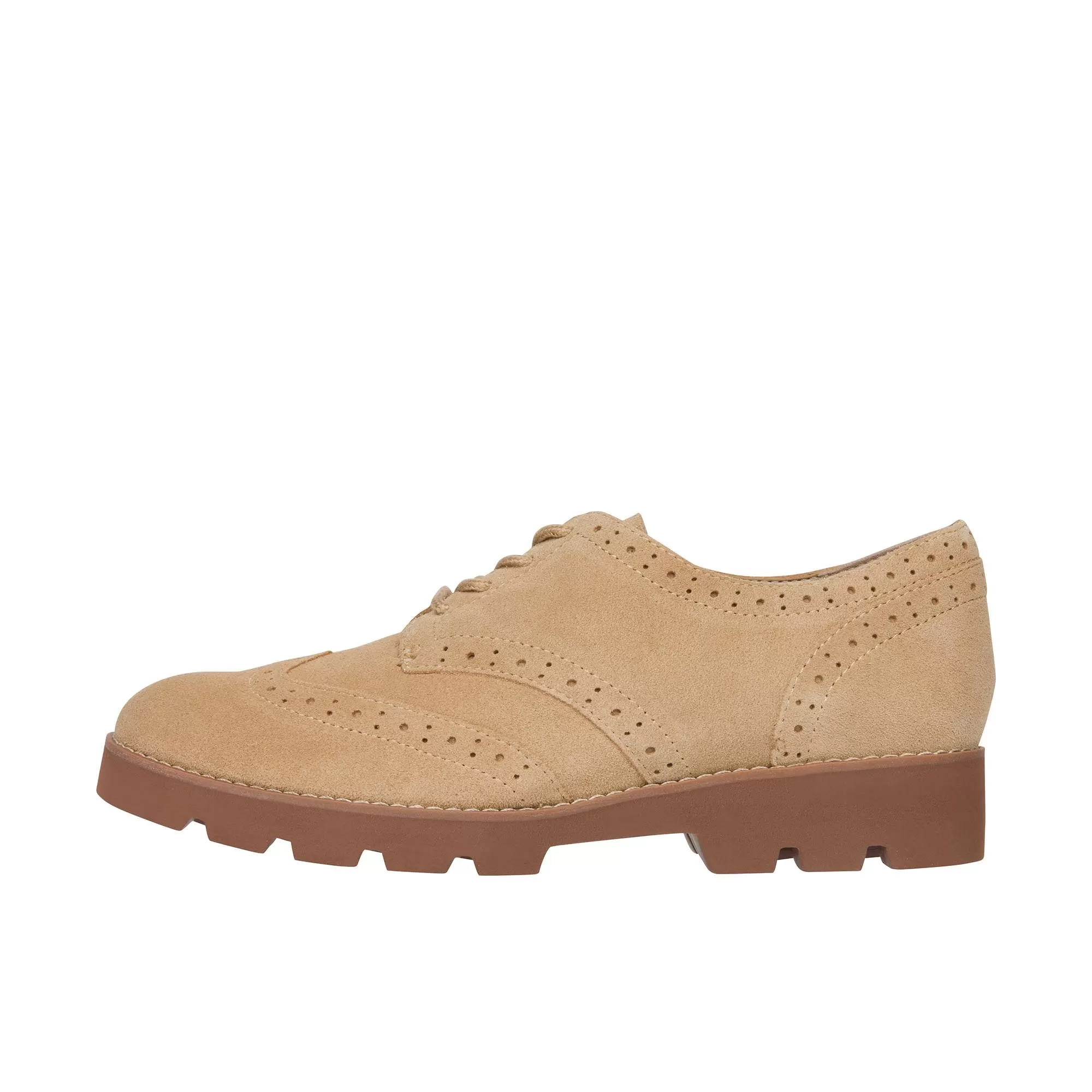 Vionic Womens Alfina Oxford Sand Suede