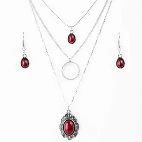 Western Fairytale Red Stone Necklace