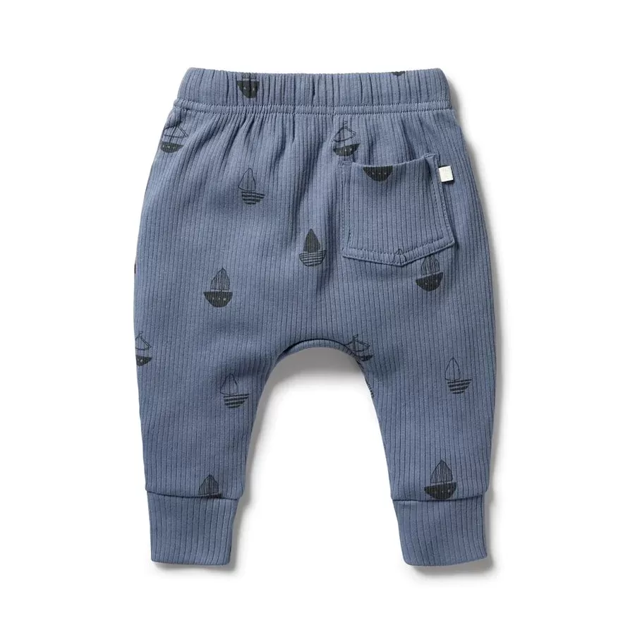 Wilson & Frenchy - Organic Rib Slouch Pant - Billie Boats