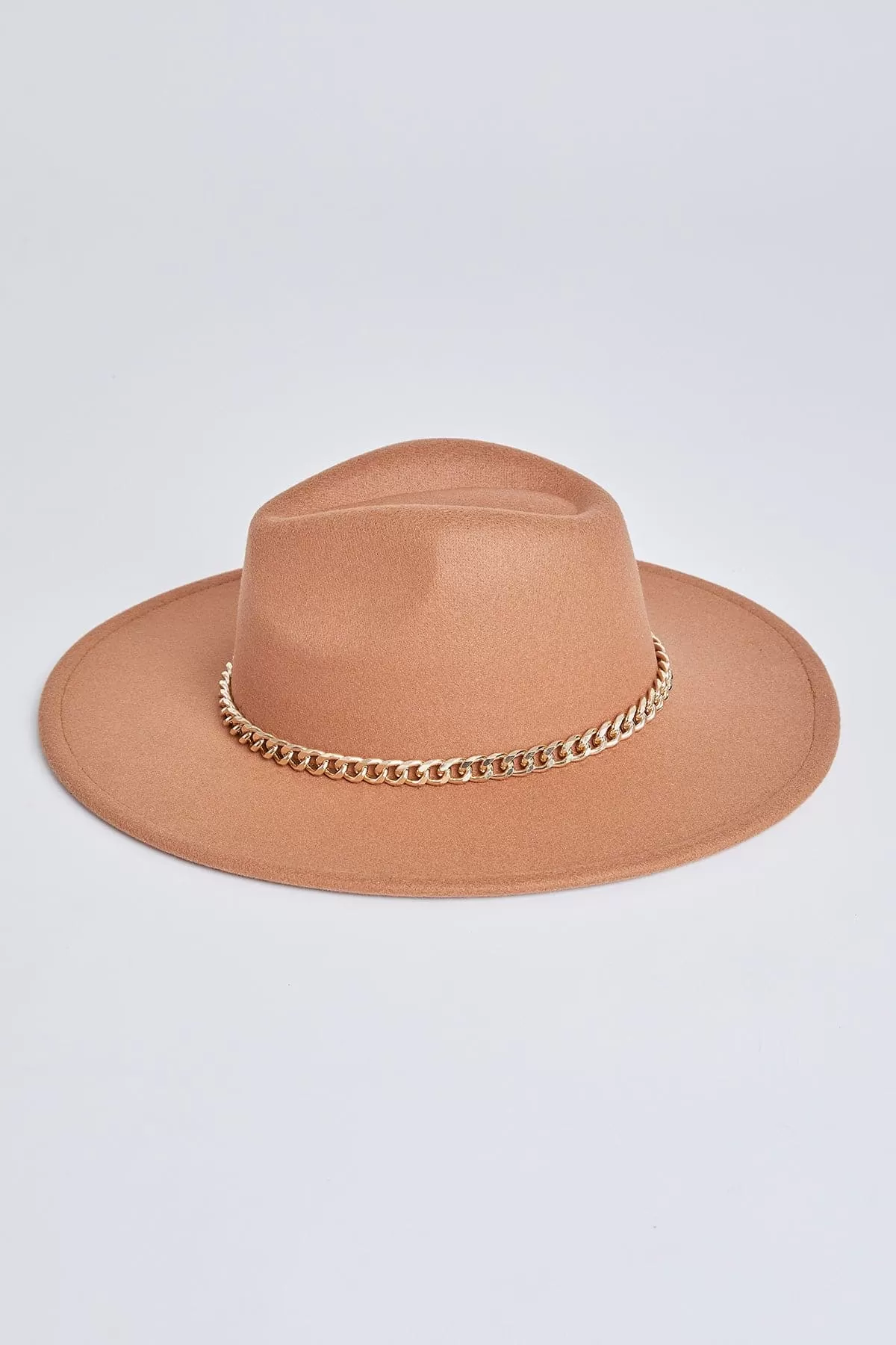 Women's Chain Wide Brim Hat