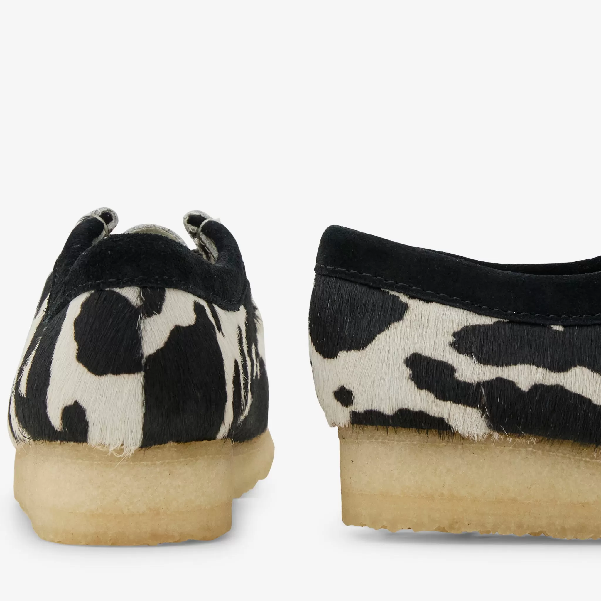 Women's Wallabee Black Cow Print