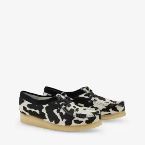 Women's Wallabee Black Cow Print