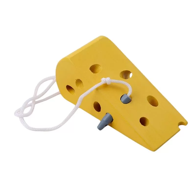 Wooden Education Baby Kindergarten Mouse Thread Cheese Plaything Early Learning Education Toys Montessori Teaching Aids Math Toy