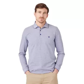 Wrangler Long Sleeve Polo - Blue Ribbon